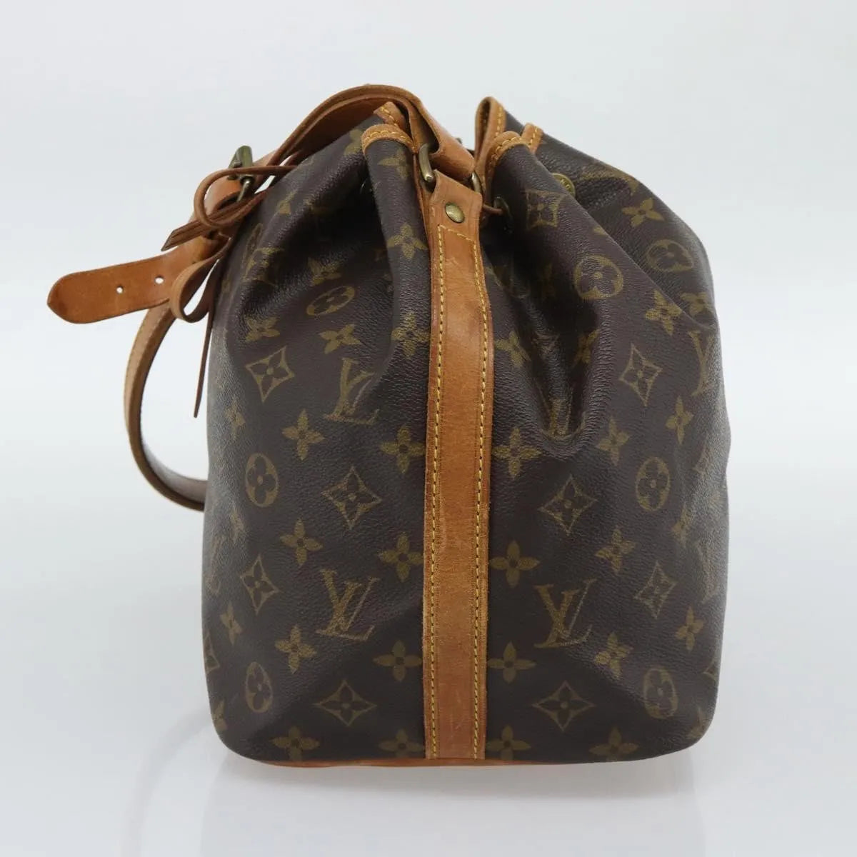 Louis Vuitton Petit Noe Monogram Canvas Brown Canvas Shoulder Bag Bag (Pre-Owned)