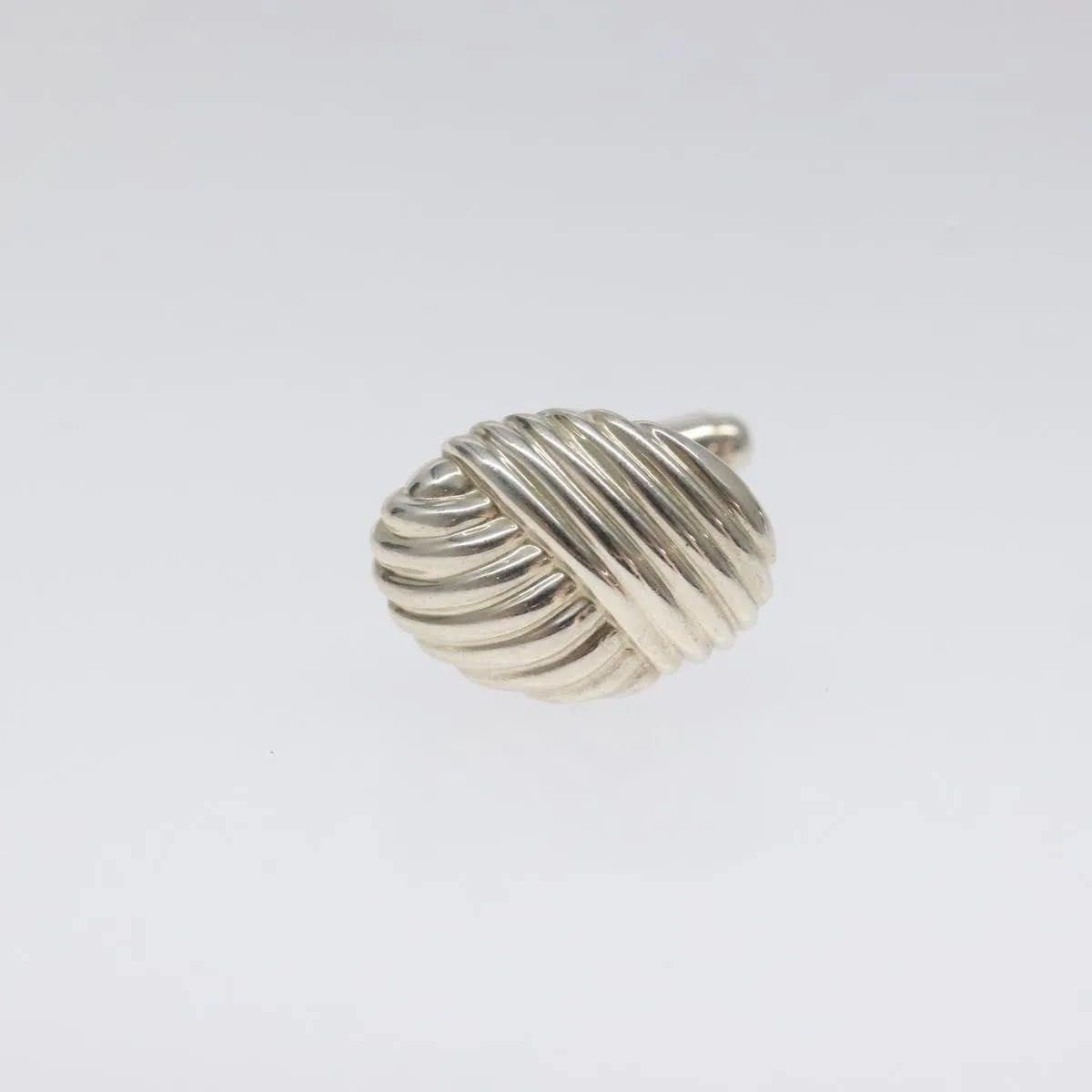 Tiffany & Co. Shell-Style Line Oval Cuffs Silver 925 Silver Silver Jewelry (Pre-Owned)