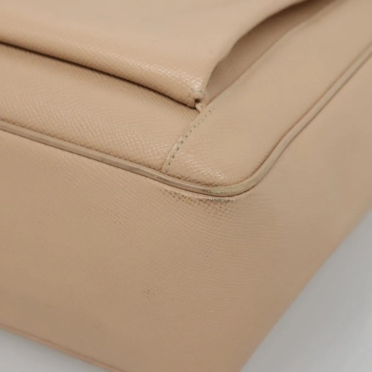 Bvlgari Vintage Leather Beige Leather Tote Bag Bag (Pre-Owned)
