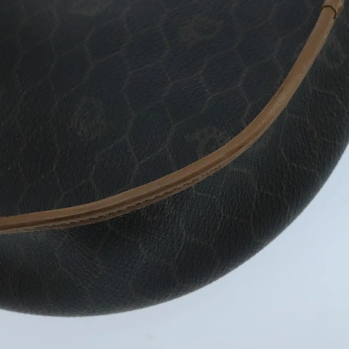 Christian Dior Vintage Honeycomb Flap Canvas And Leather Black Pvc Shoulder Bag Bag (Pre-Owned)