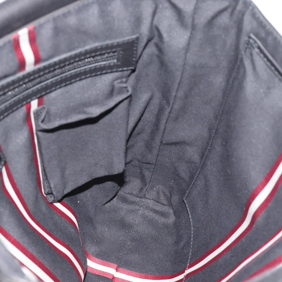Bally Vintage Leather Black Leather Shoulder Bag Bag (Pre-Owned)