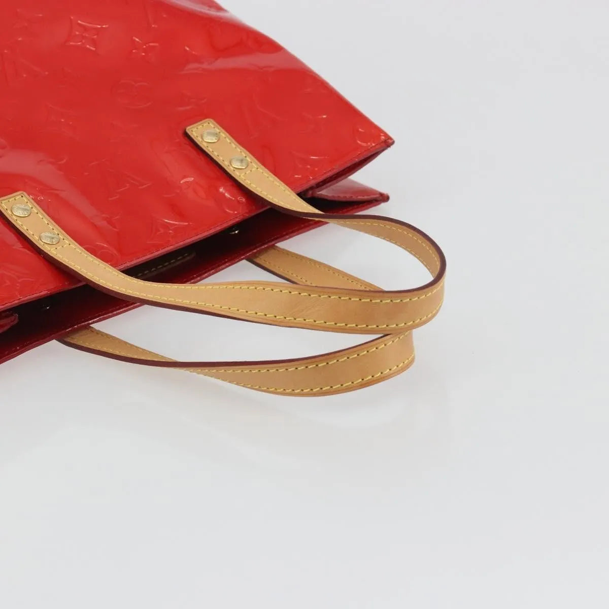 Louis Vuitton Reade Monogram Vernis Red Patent_Leather Handbag (Pre-Owned)
