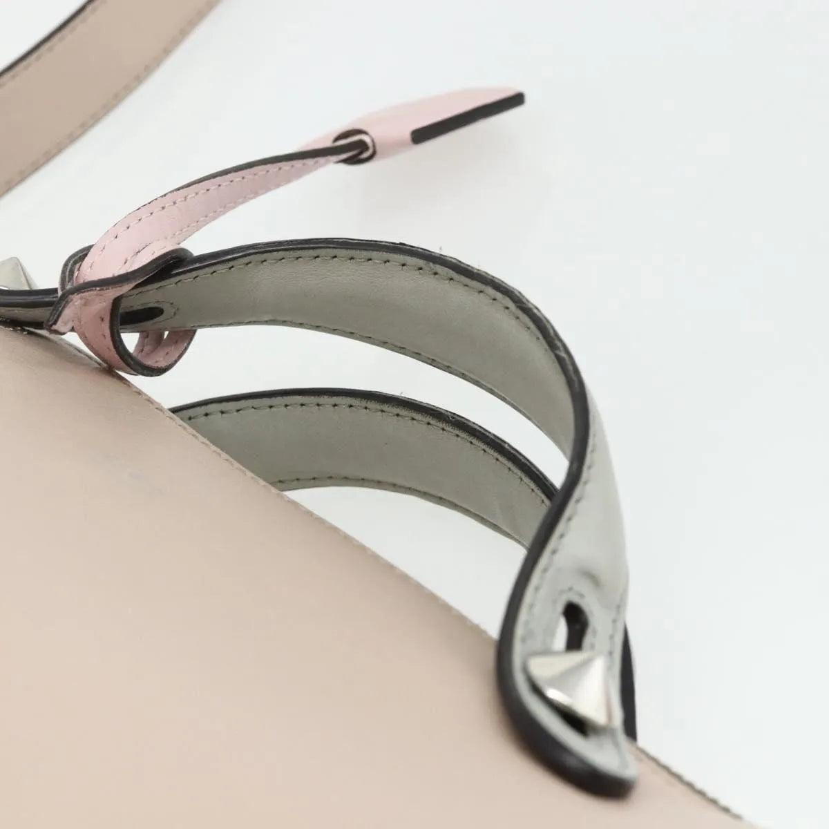 Fendi By The Way Satchel Leather Beige Leather Handbag (Pre-Owned)