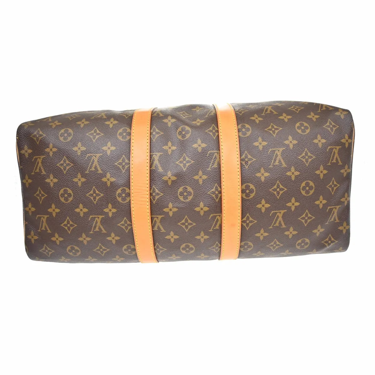 Louis Vuitton Keepall Monogram Brown Canvas Travel Bag Bag (Pre-Owned)