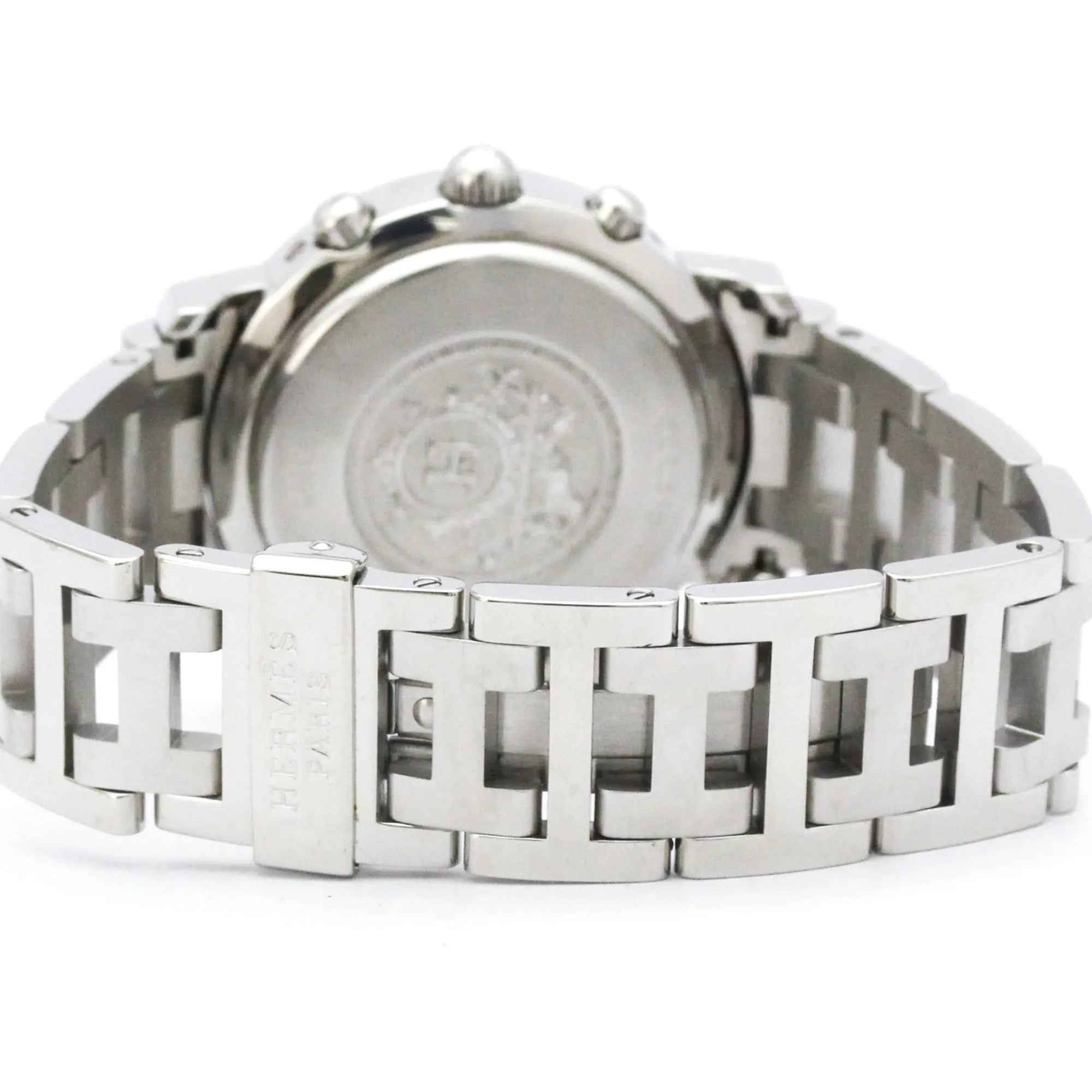 Hermes Clipper Chronograph Quartz Stainless Steel Watch (Pre-Owned)