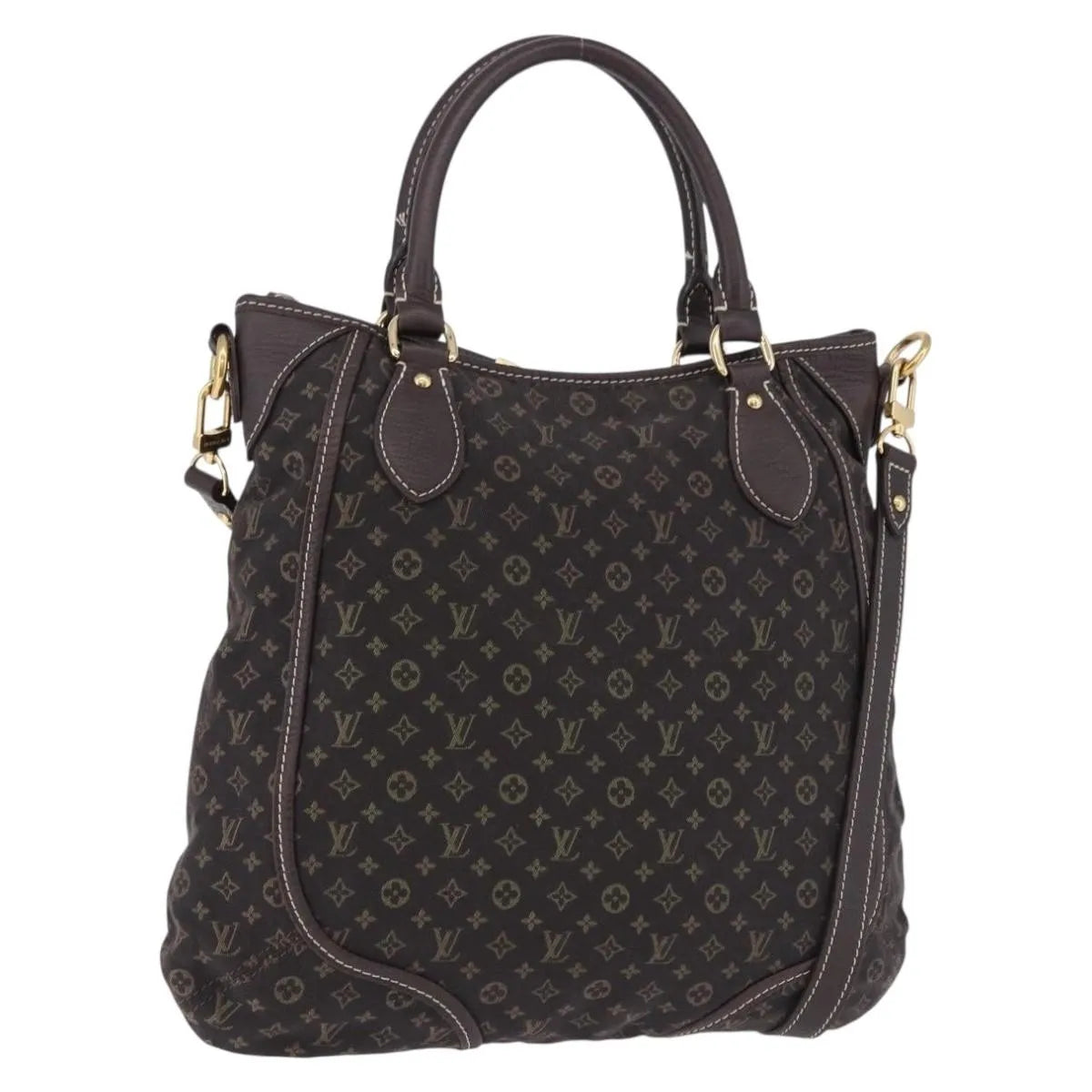 Louis Vuitton Angele Mini Lin Brown Canvas Handbag (Pre-Owned)