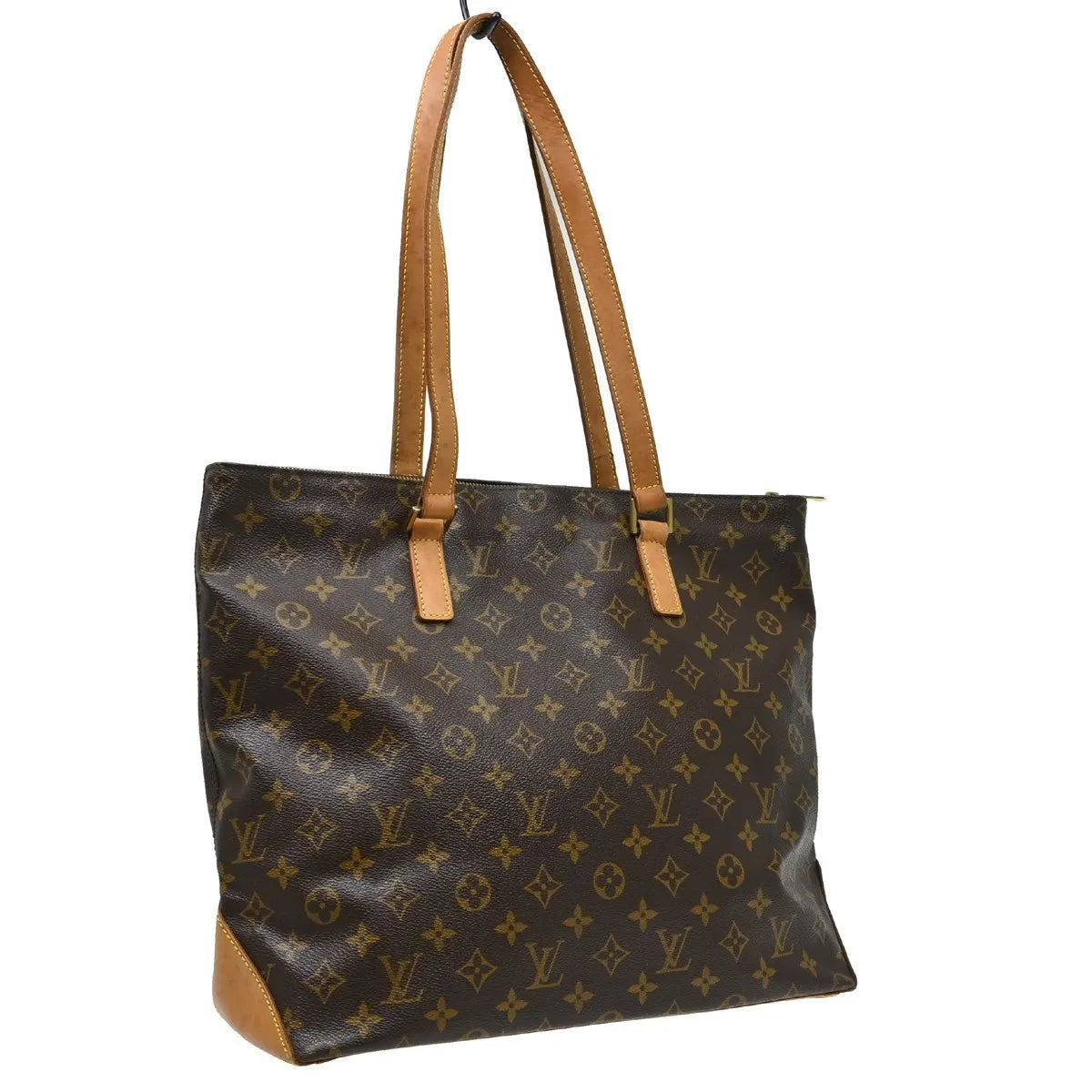 Louis Vuitton Cabas Mezzo Monogram Canvas Brown Canvas Tote Bag Bag (Pre-Owned)