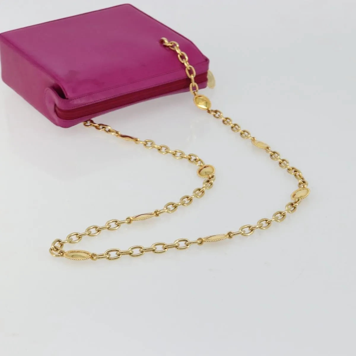 Christian Dior Chain Pink Leather Shoulder Bag Bag (Pre-Owned)
