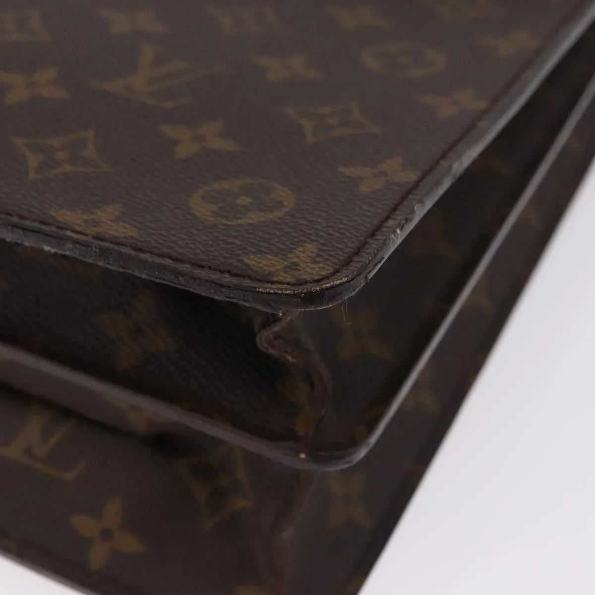 Louis Vuitton Serviette Conseiller Monogram Canvas Brown Canvas Briefcase Bag (Pre-Owned)