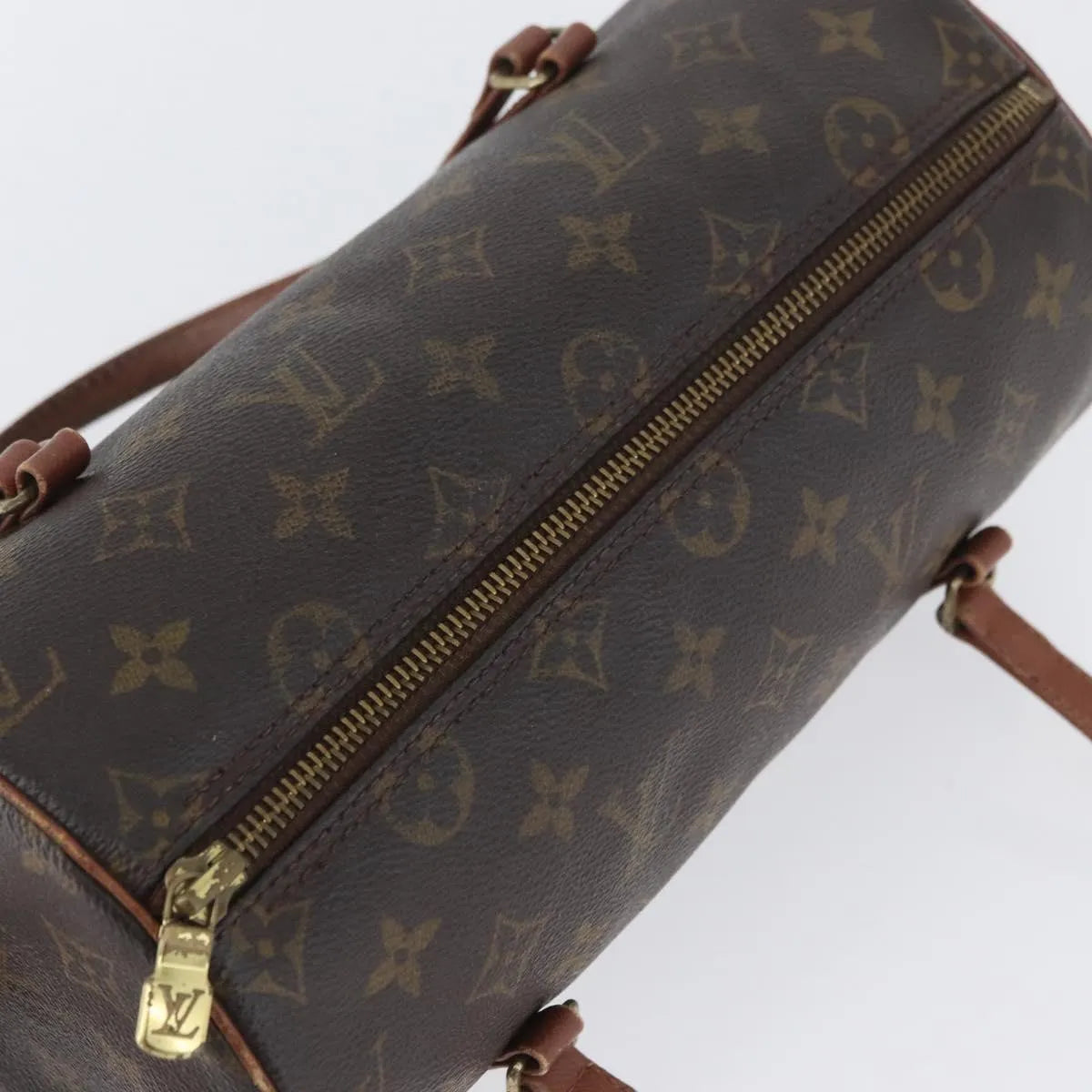 Louis Vuitton Papillon Monogram Canvas Brown Canvas Handbag (Pre-Owned)