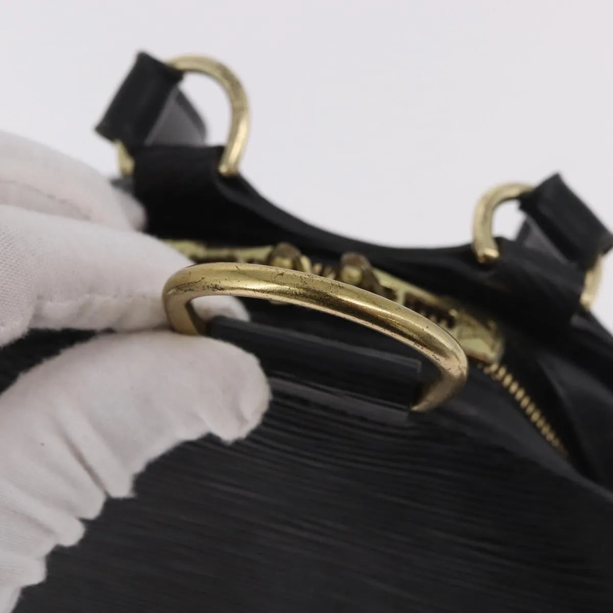 Louis Vuitton Mabillon Epi Leather Black Leather Backpack Bag (Pre-Owned)