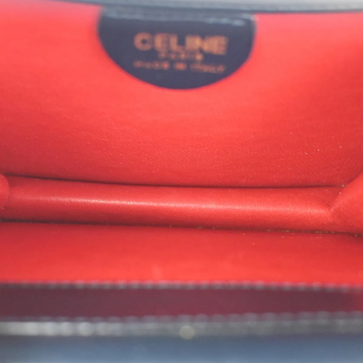 Celine Gancini Leather Navy Leather Handbag (Pre-Owned)