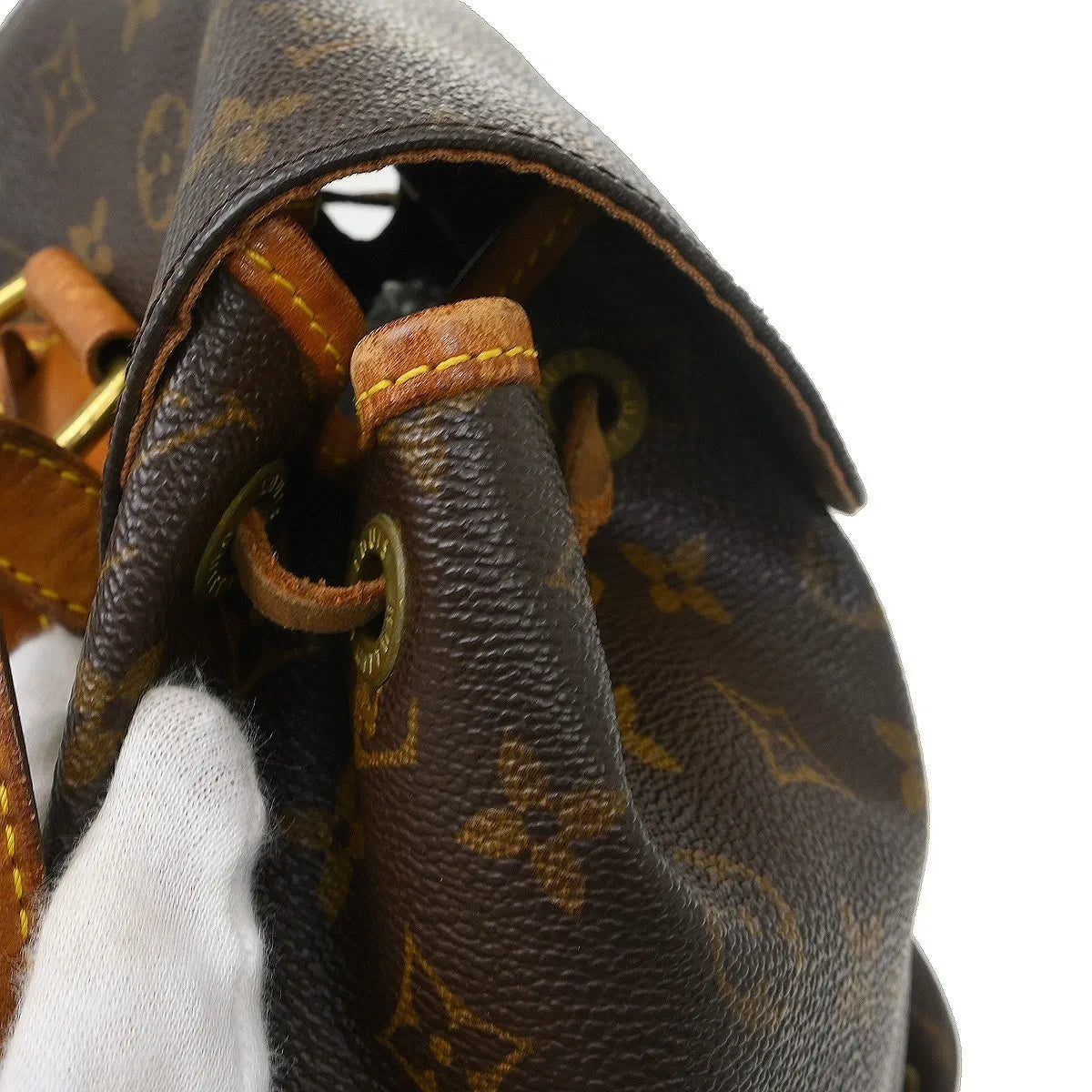 Louis Vuitton Vintage Montsouris Monogram Canvas Brown Canvas Backpack Bag (Pre-Owned)