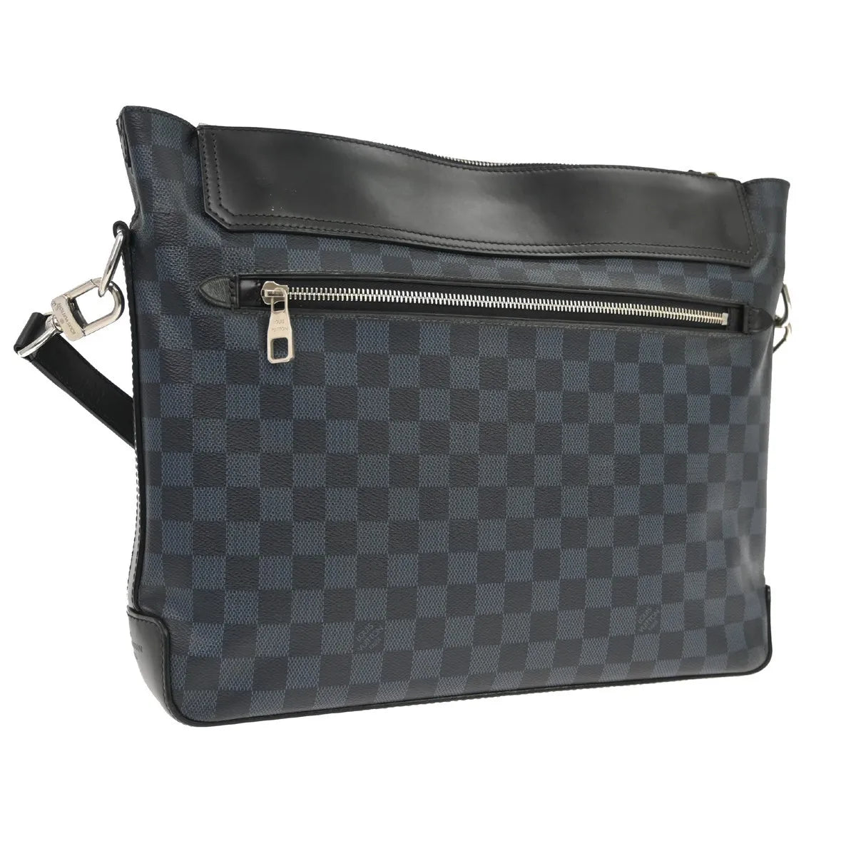Louis Vuitton Greenwich Messenger Damier Cobalt Black Canvas Shoulder Bag Bag (Pre-Owned)