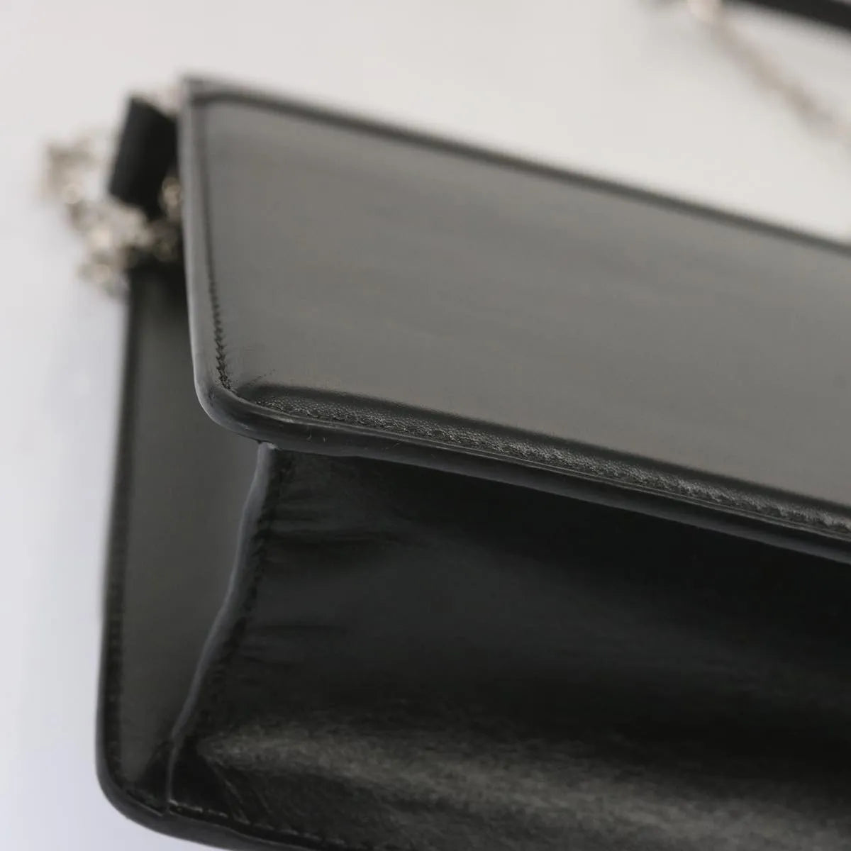 Givenchy 4G Shoulder Bag Leather Black Leather Shoulder Bag Bag (Pre-Owned)