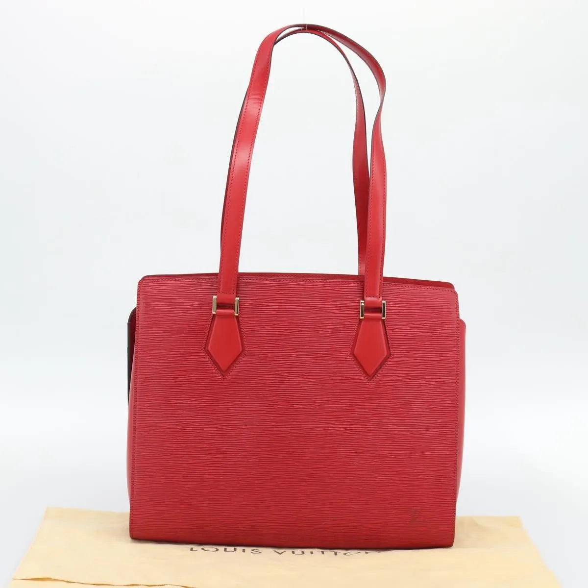 Louis Vuitton Duplex Epi Leather Red Leather Shoulder Bag Bag (Pre-Owned)