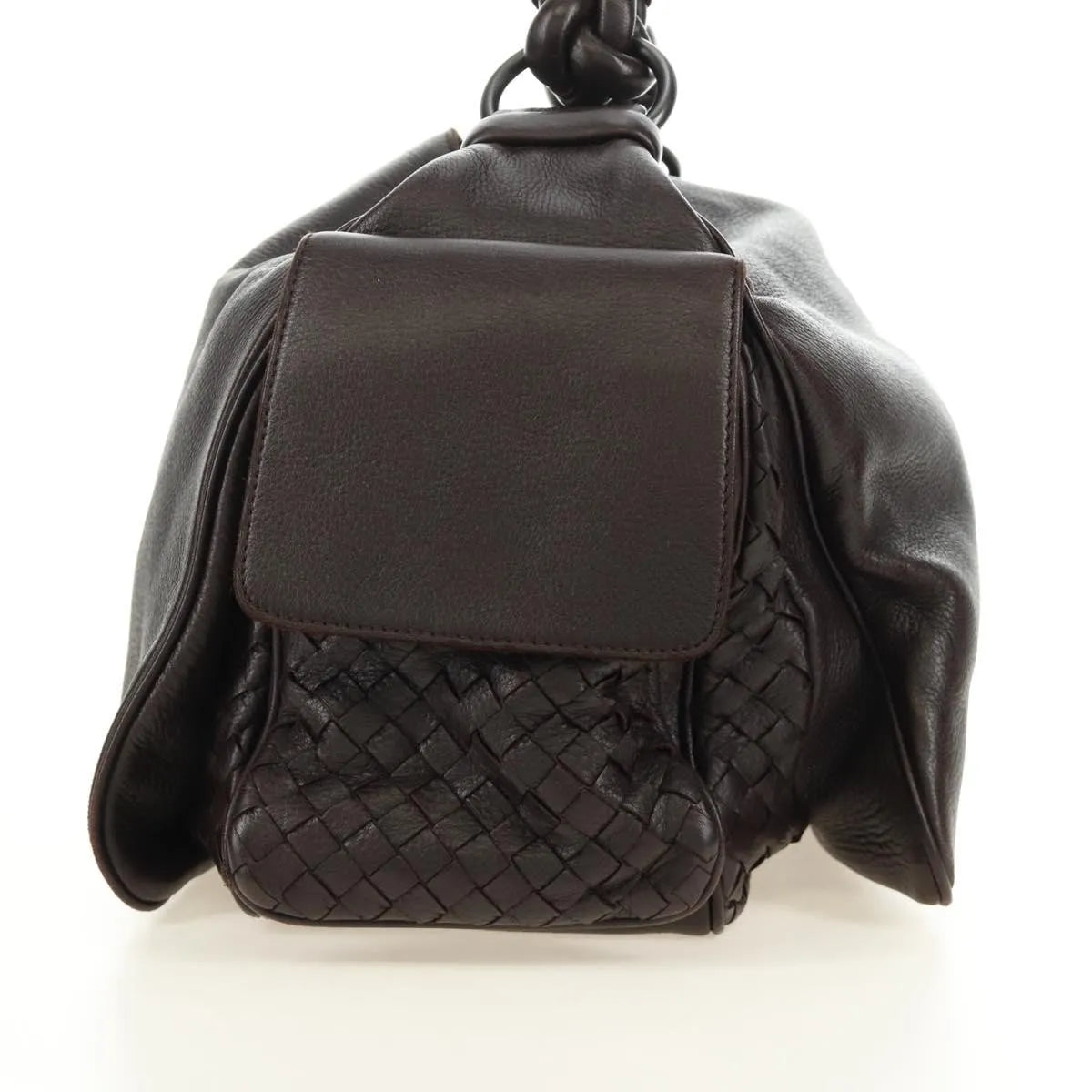 Bottega Veneta Cocker Hobo Leather Brown Leather Handbag (Pre-Owned)