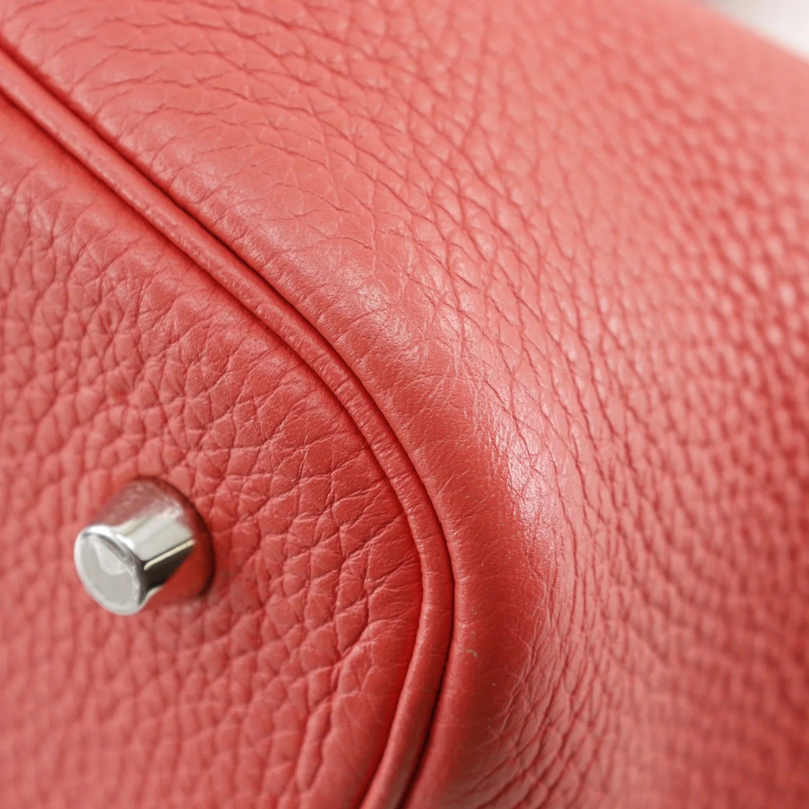 Hermes Picotin Lock Clemence Pink Leather Handbag (Pre-Owned)