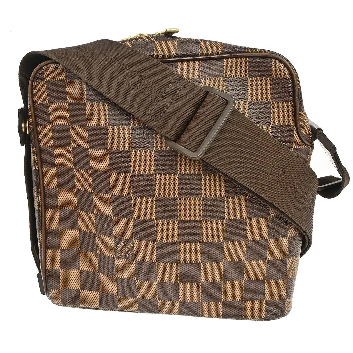 Louis Vuitton Olav Damier Ebene Brown Canvas Shoulder Bag Bag (Pre-Owned)