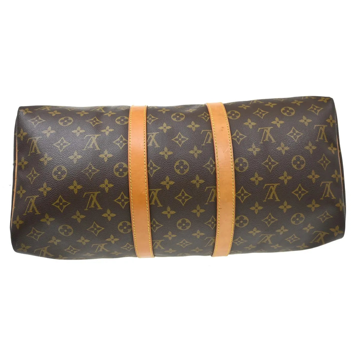 Louis Vuitton Keepall Bag Monogram Canvas Brown Canvas Travel Bag Bag (Pre-Owned)
