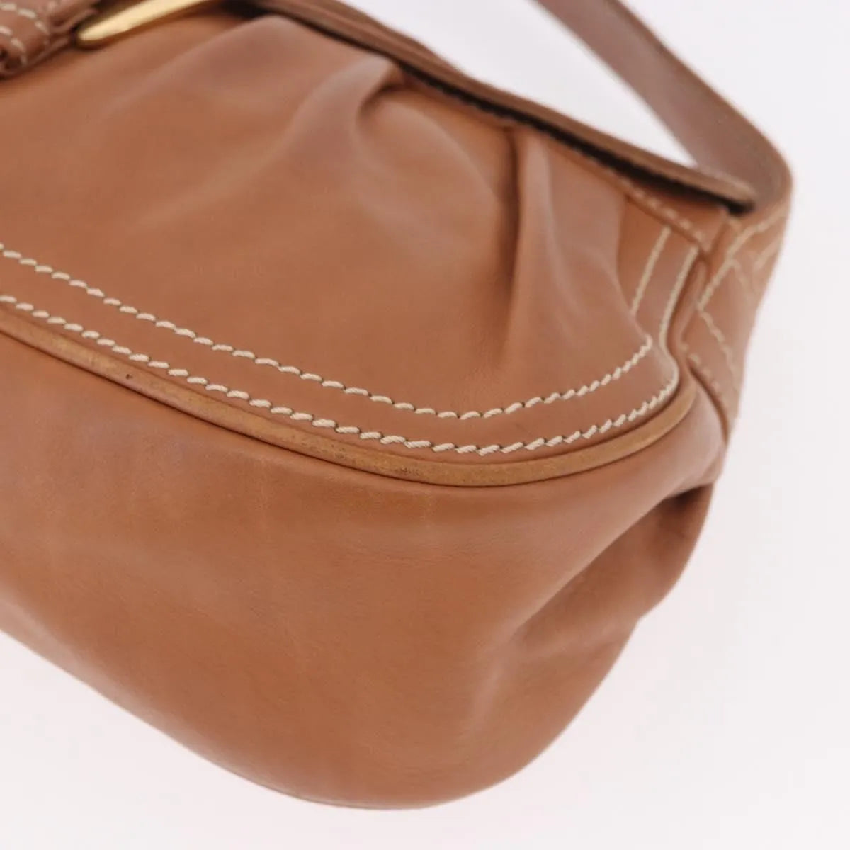 Celine Biker Boogie Satchel Leather Brown Leather Shoulder Bag Bag (Pre-Owned)