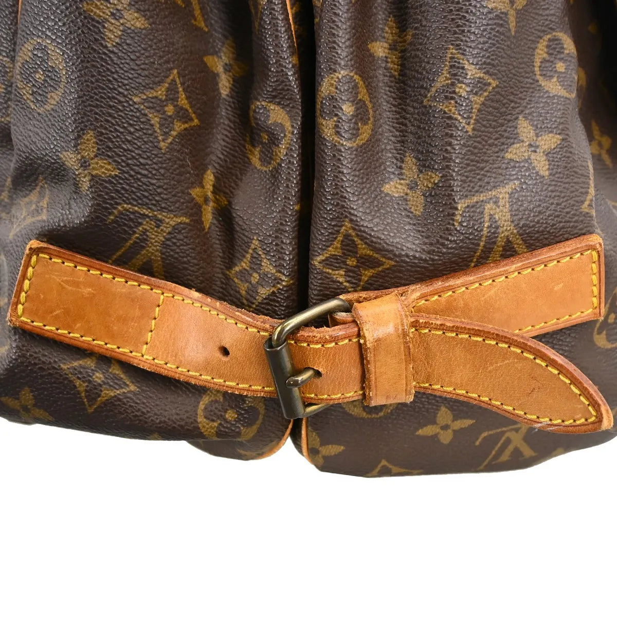 Louis Vuitton Saumur Monogram Canvas Brown Canvas Shoulder Bag Bag (Pre-Owned)