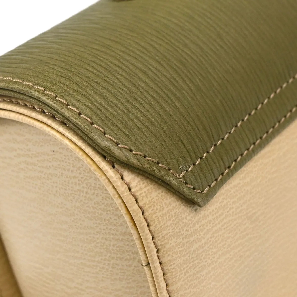 Loewe Vintage Velazquez Top Handle Leather Beige Leather Handbag (Pre-Owned)