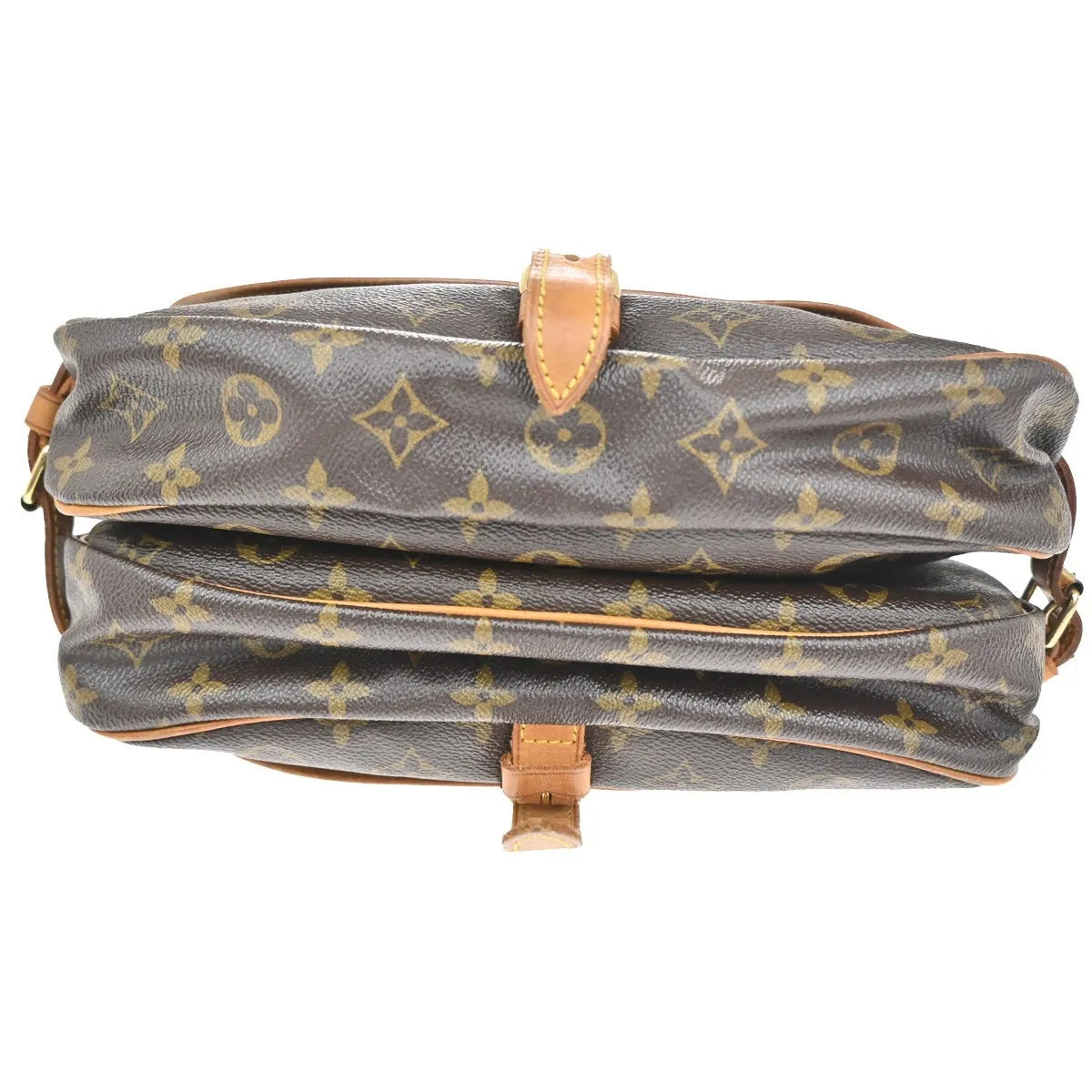 Louis Vuitton Saumur Monogram Canvas Brown Canvas Shoulder Bag Bag (Pre-Owned)