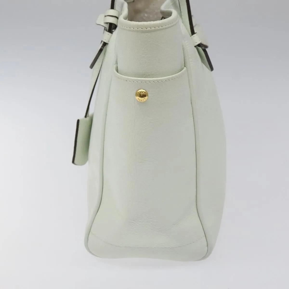 Loewe Heritage Tote Leather White Leather Tote Bag Bag (Pre-Owned)