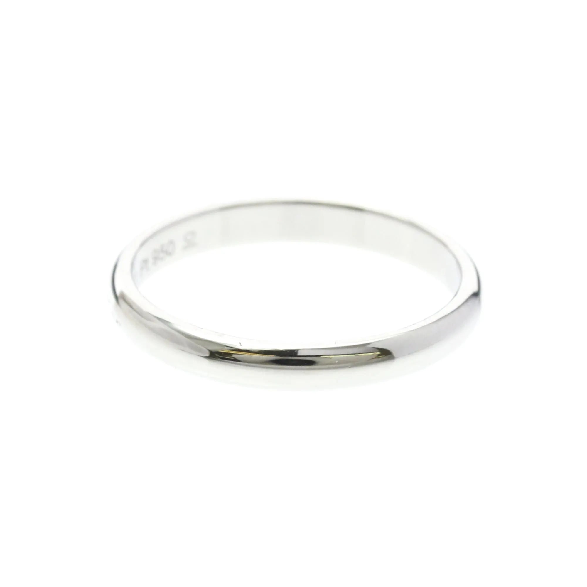 Cartier 1895 Wedding Band Platinum Silver Platinum Ring Jewelry (Pre-Owned)