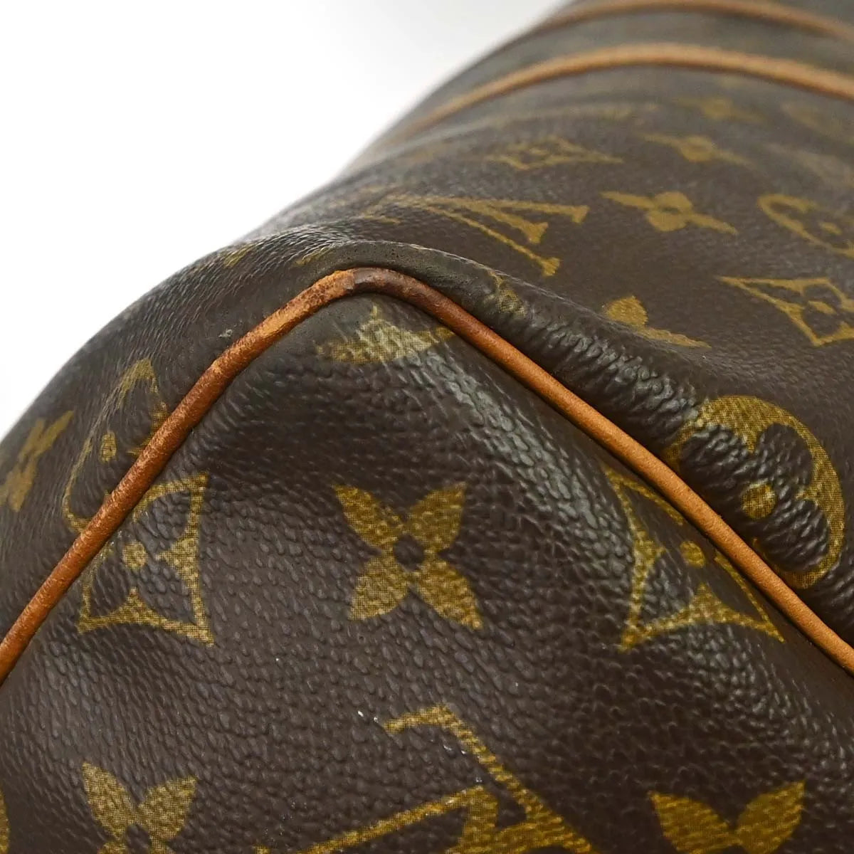 Louis Vuitton Keepall Bandouliere Bag Monogram Canvas Brown Canvas Travel Bag Bag (Pre-Owned)