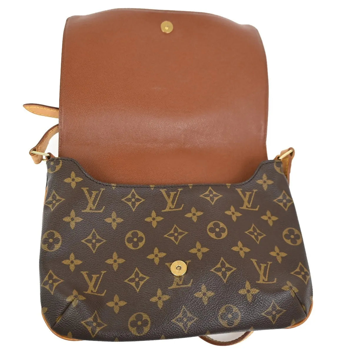 Louis Vuitton Musette Tango Monogram Canvas Brown Canvas Shoulder Bag Bag (Pre-Owned)