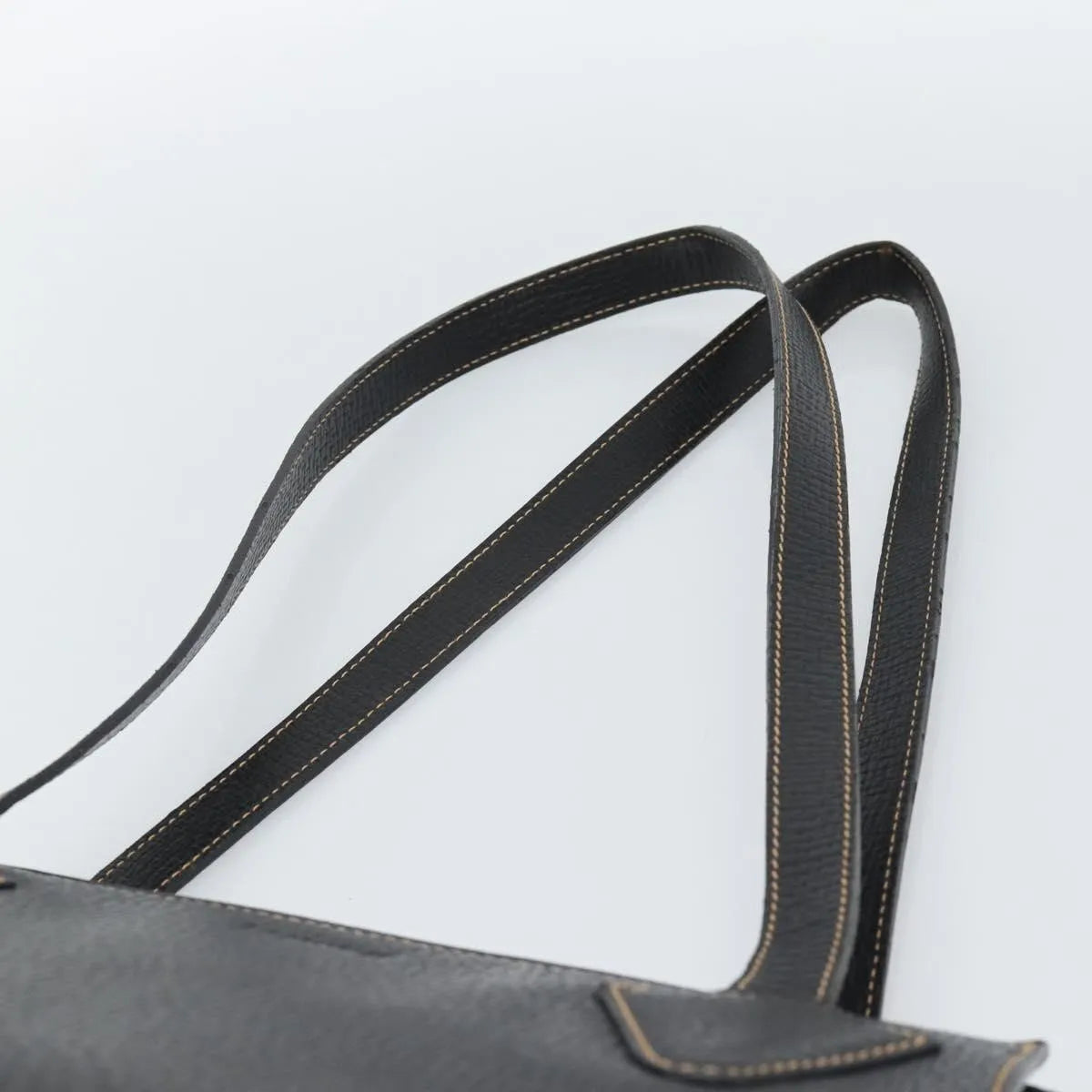 Loewe Vintage Leather Black Leather Tote Bag Bag (Pre-Owned)