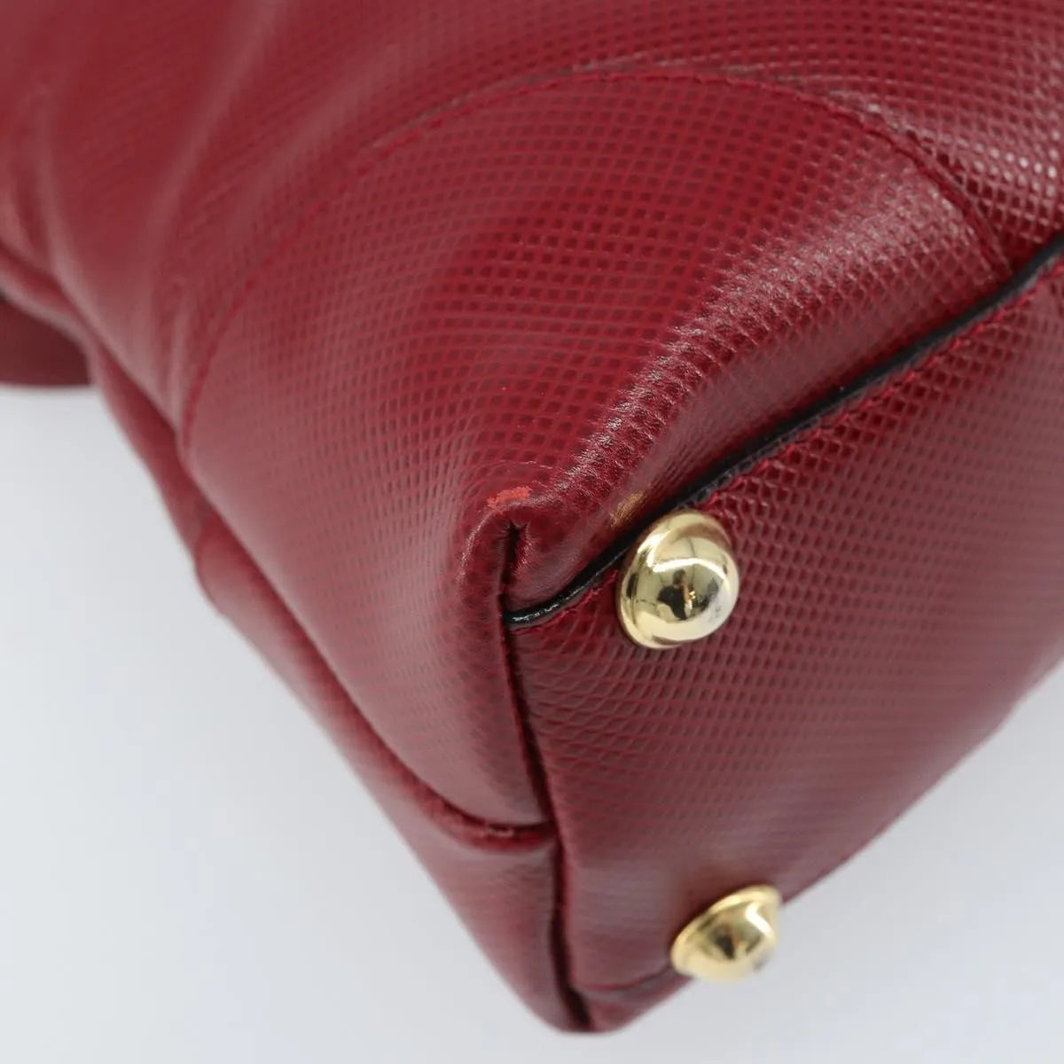 Bottega Veneta Vintage Leather Red Leather Handbag (Pre-Owned)