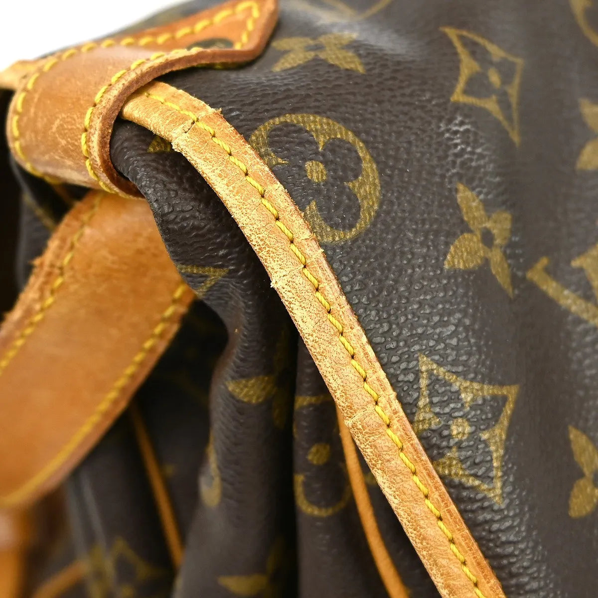 Louis Vuitton Saumur Monogram Canvas Brown Canvas Shoulder Bag Bag (Pre-Owned)