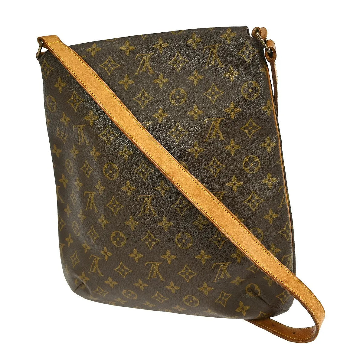 Louis Vuitton Musette Salsa Handbag Monogram Canvas Brown Canvas Shoulder Bag Bag (Pre-Owned)