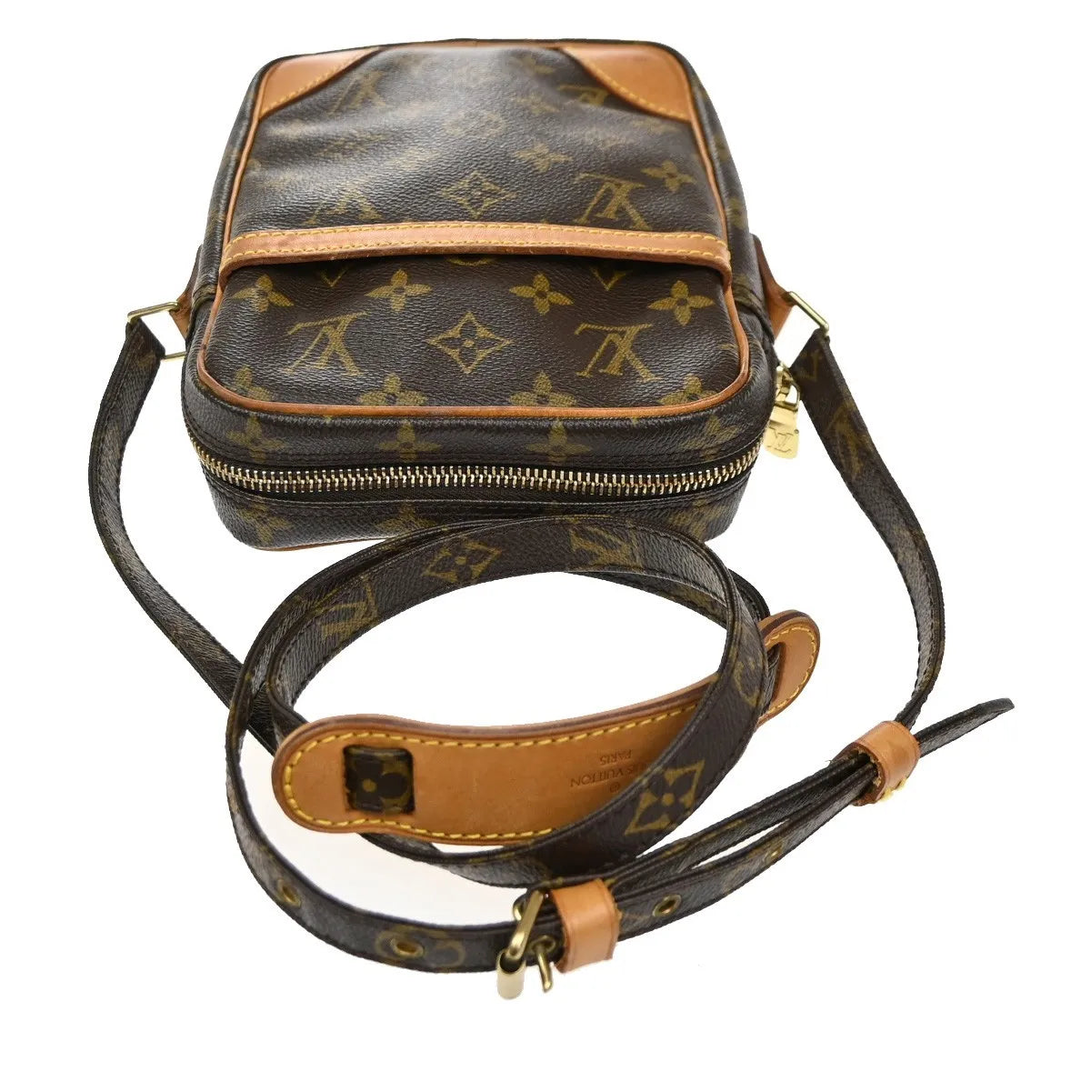 Louis Vuitton Danube Monogram Canvas Brown Canvas Shoulder Bag Bag (Pre-Owned)