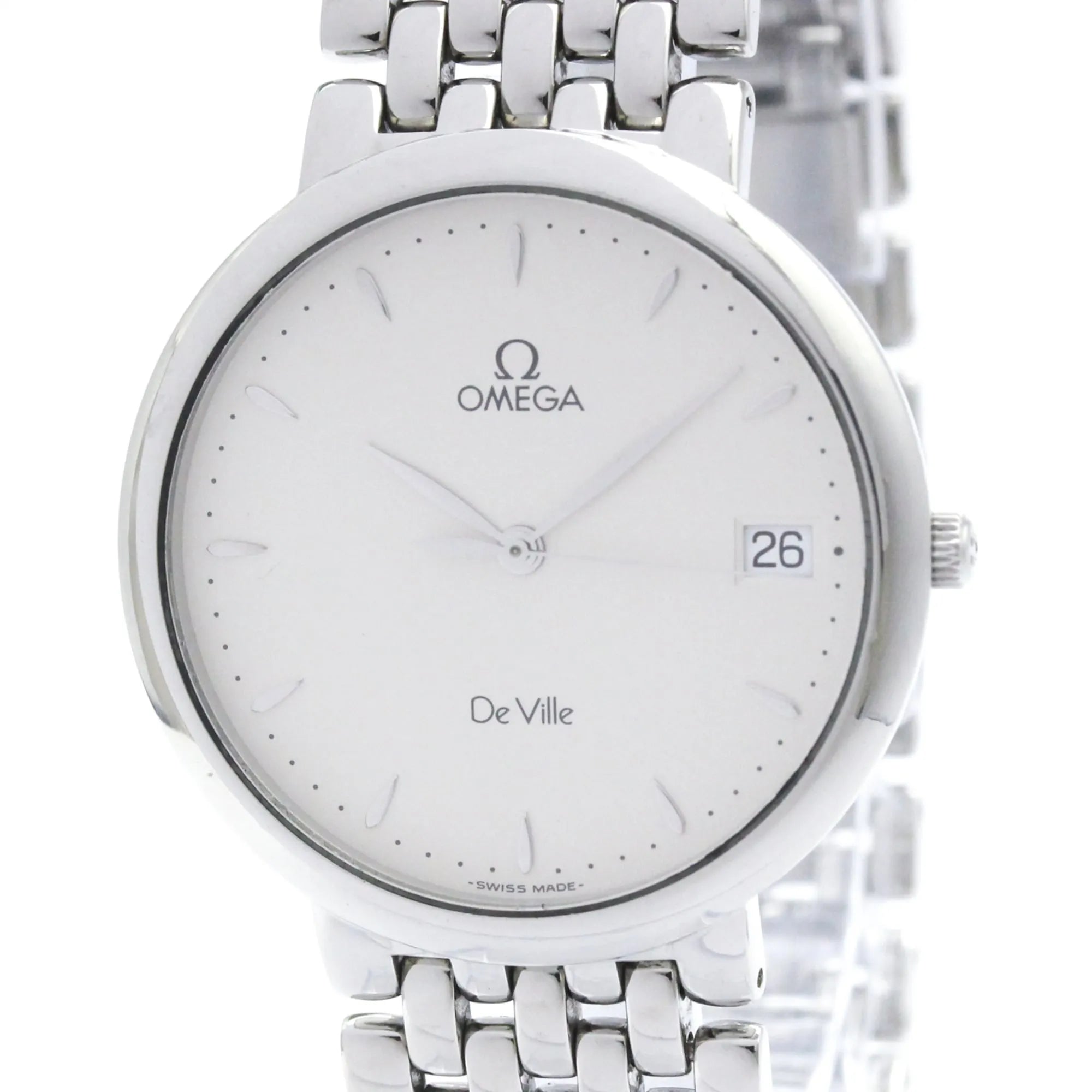 Omega De Ville Classic Quartz Stainless Steel Watch (Pre-Owned)