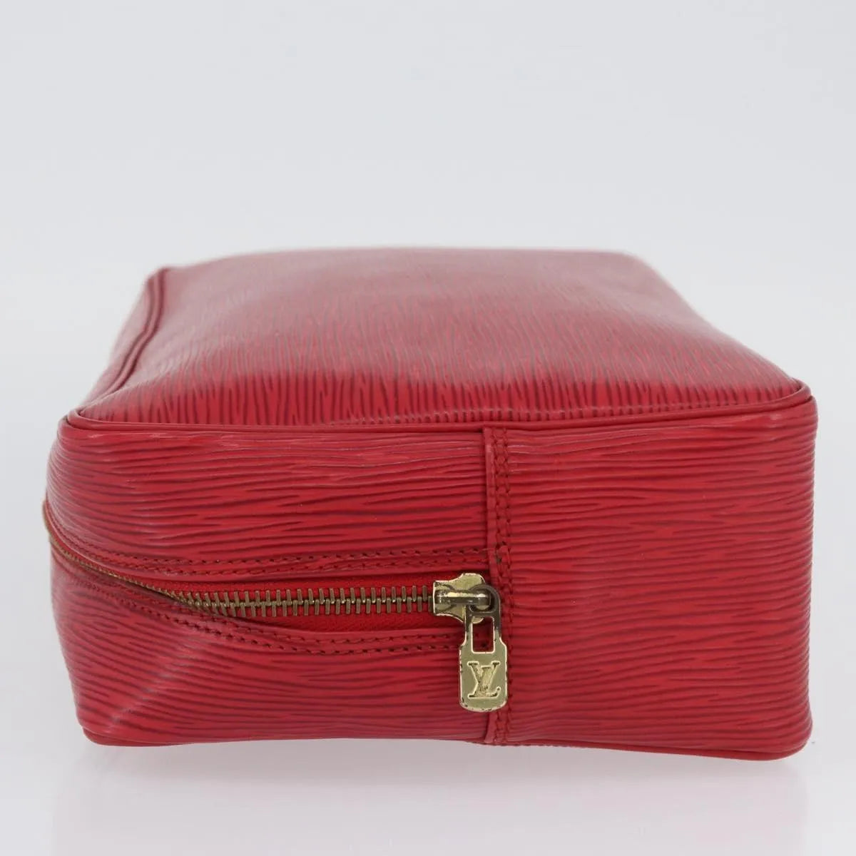 Louis Vuitton Trousse Toiletry Monogram Canvas Red Leather Clutche & Pouche Bag (Pre-Owned)