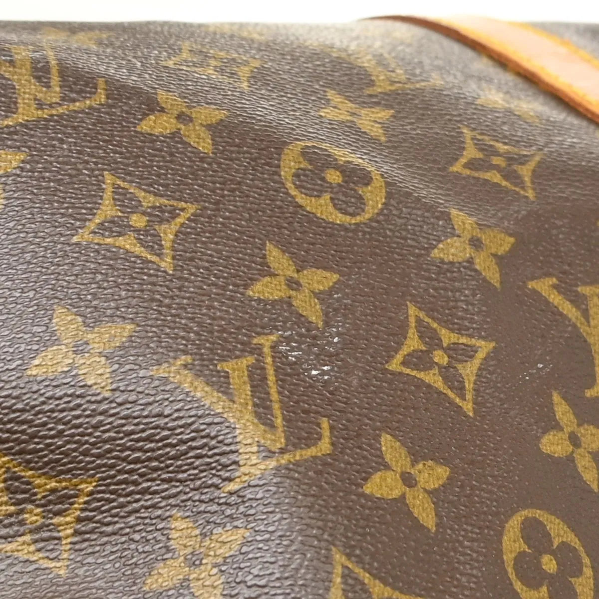 Louis Vuitton Keepall Canvas Brown Canvas Travel Bag Bag (Pre-Owned)