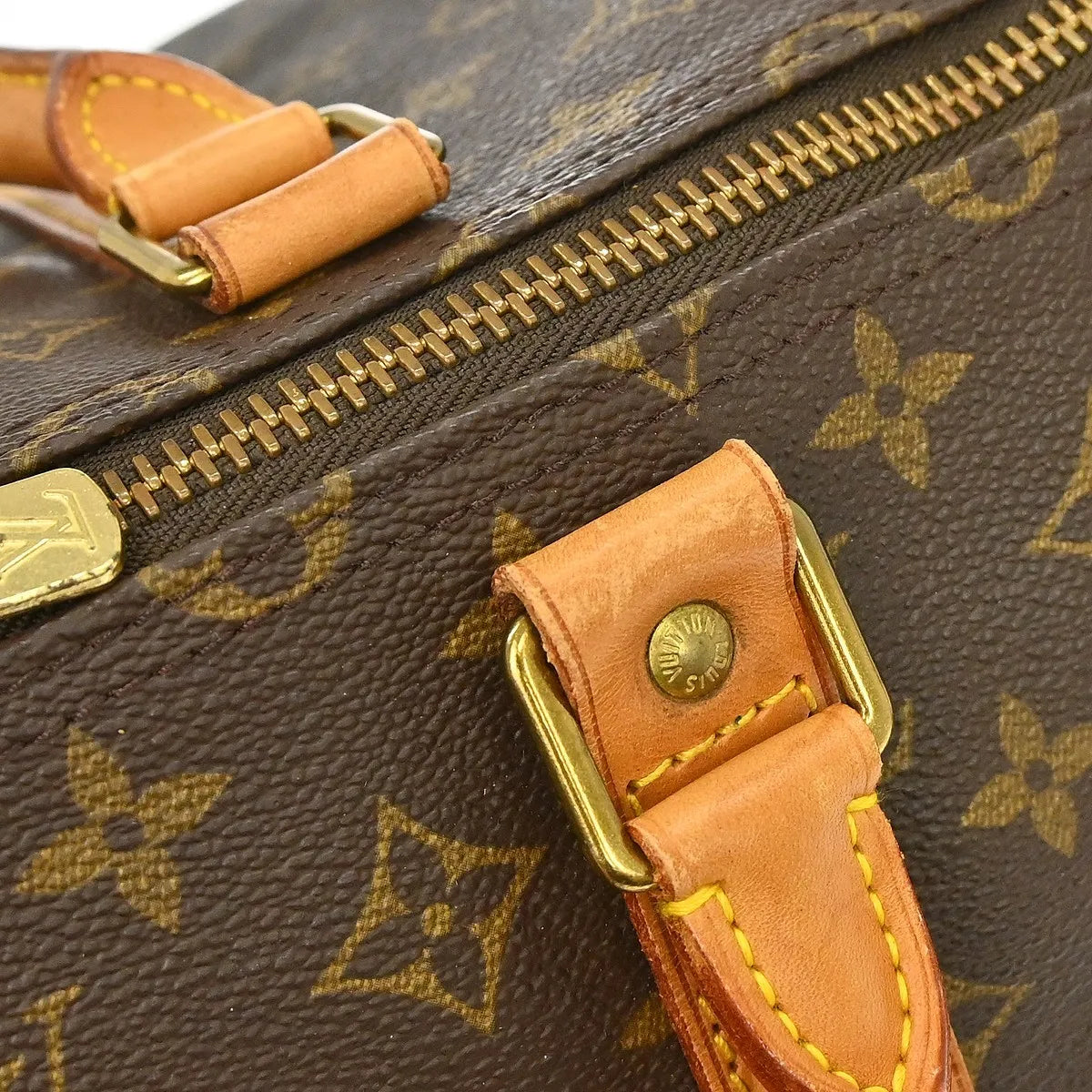 Louis Vuitton Keepall Bag Monogram Canvas Brown Canvas Travel Bag Bag (Pre-Owned)