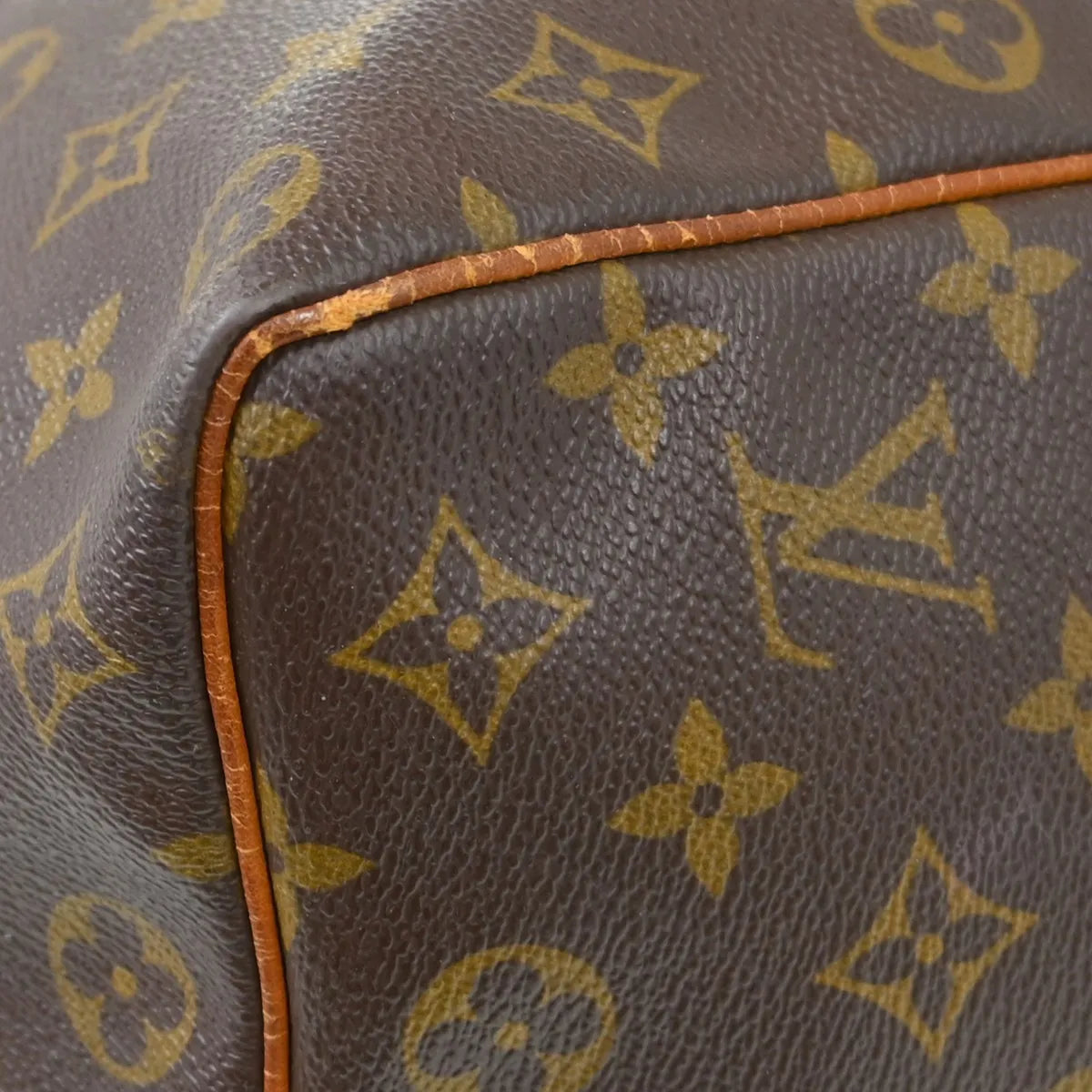 Louis Vuitton Keepall Bag Monogram Canvas Brown Canvas Travel Bag Bag (Pre-Owned)