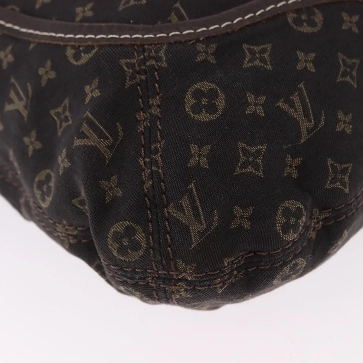 Louis Vuitton Angele Mini Lin Brown Canvas Handbag (Pre-Owned)