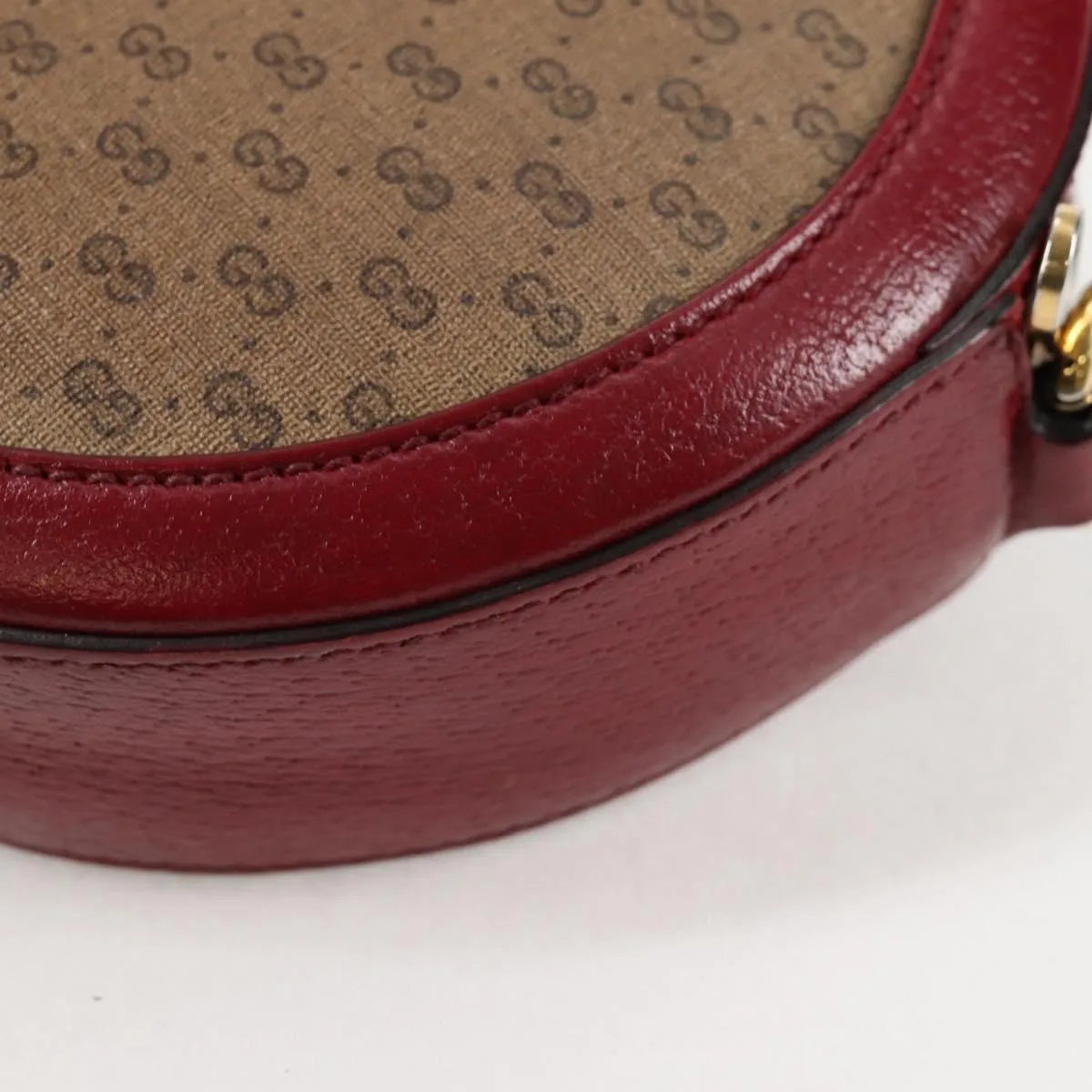 Gucci Doraemon Round Printed Mini Gg Coated Canvas Beige Canvas Shoulder Bag Bag (Pre-Owned)