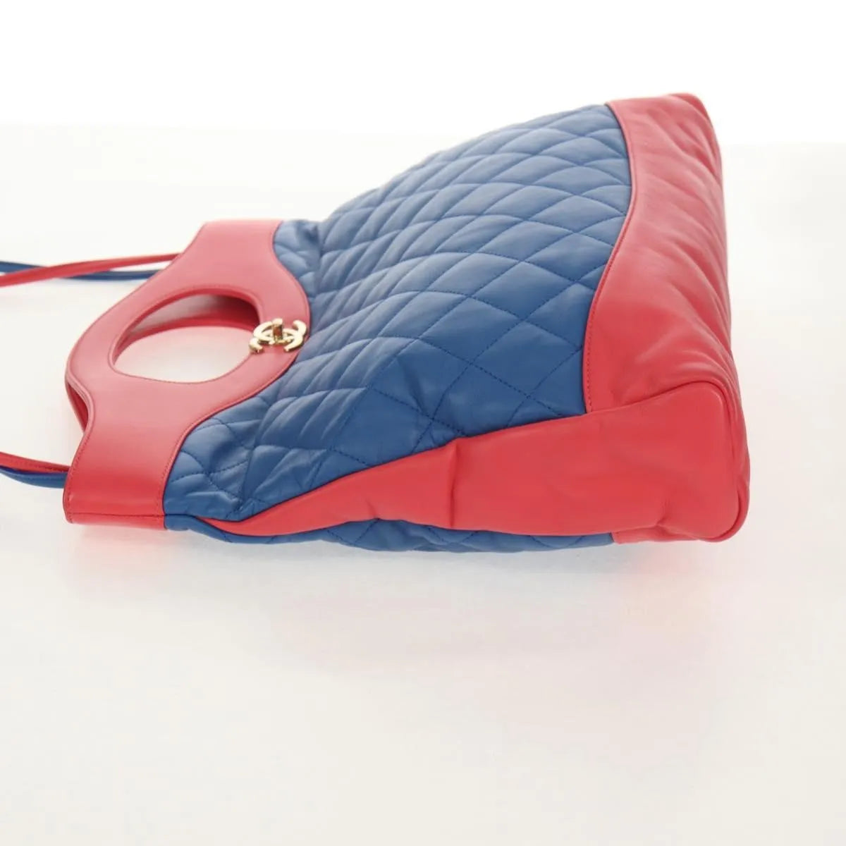 Chanel 31 Shopping Quilted Lambskin Blue Leather Shoulder Bag Bag (Pre-Owned)