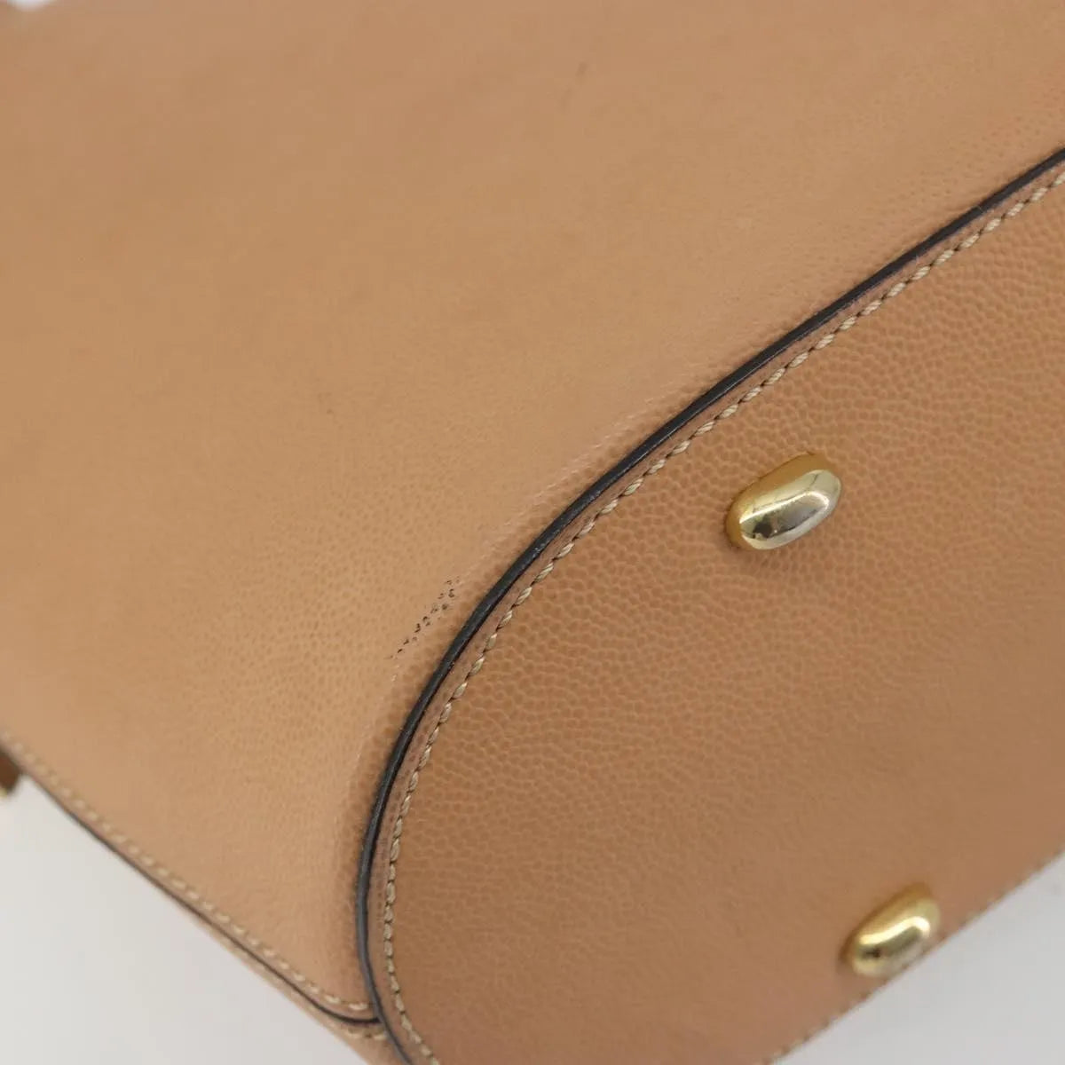 Celine Vintage Leather Beige Leather Shoulder Bag Bag (Pre-Owned)