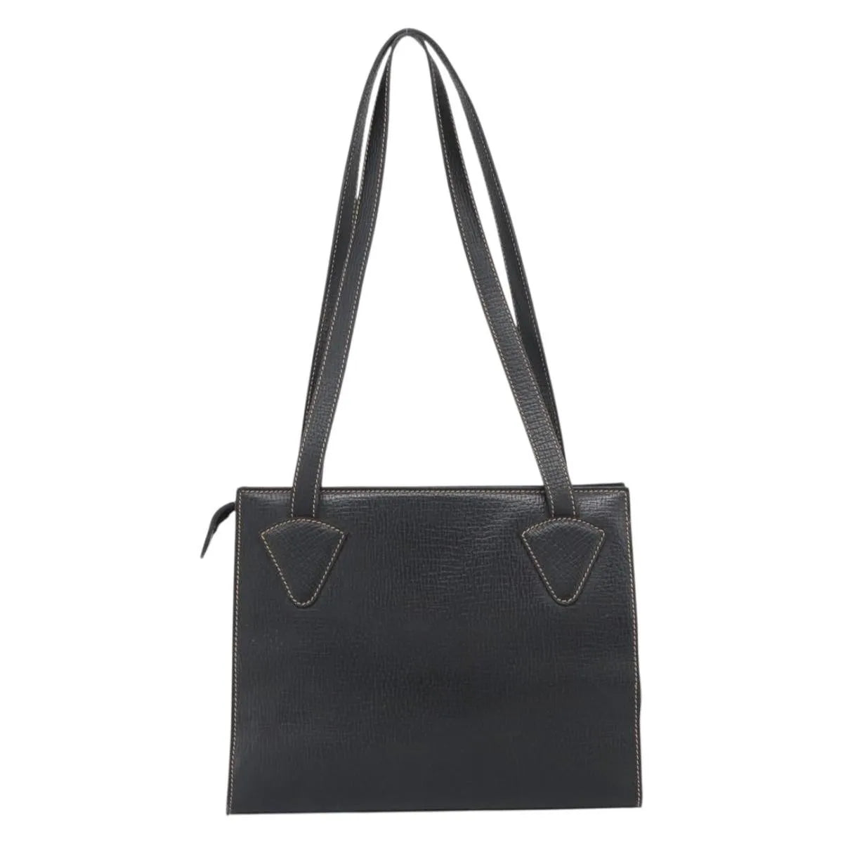 Loewe Vintage Leather Black Leather Tote Bag Bag (Pre-Owned)