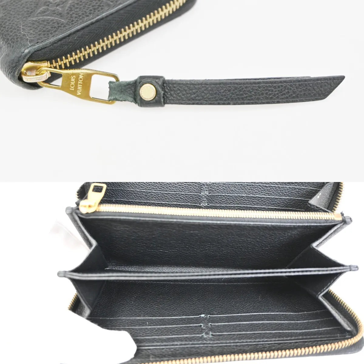 Louis Vuitton Portefeuille Zippy Monogramme Empreinte Monogramme Empreinte Black Leather Wallets Accessory (Pre-Owned)