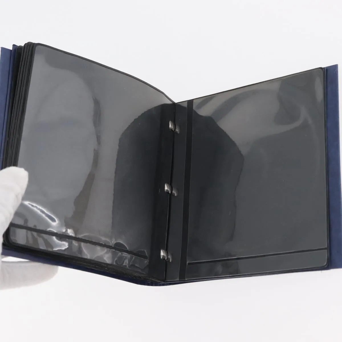 Hermes Agenda Cover Epsom Navy Leather Clutche & Pouche Bag (Pre-Owned)
