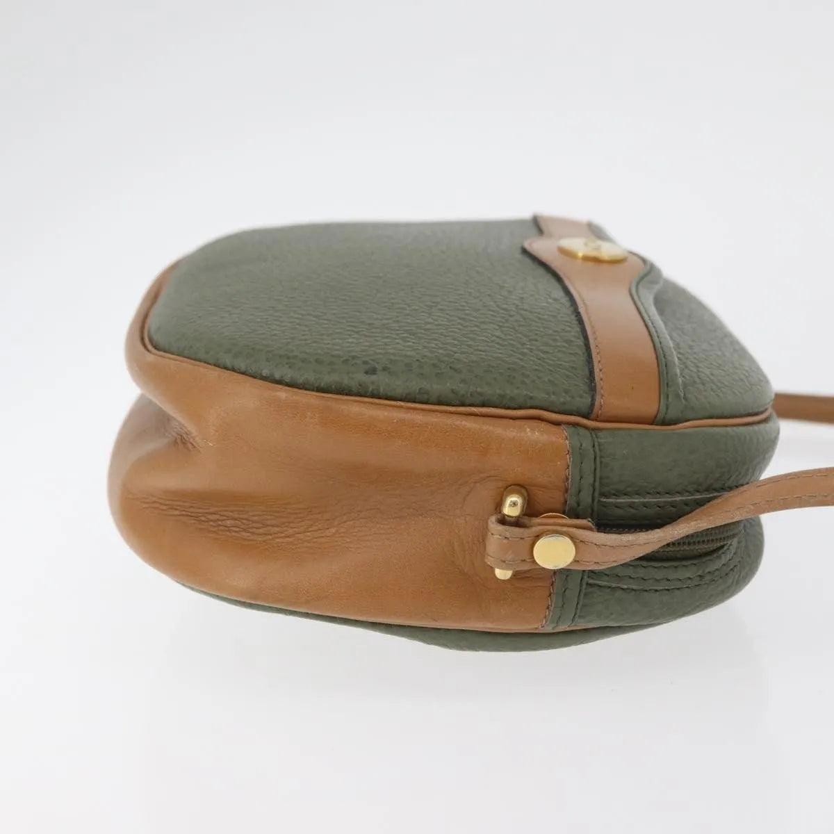 Christian Dior Cd Shoulder Bag Leather Green Leather Shoulder Bag Bag (Pre-Owned)